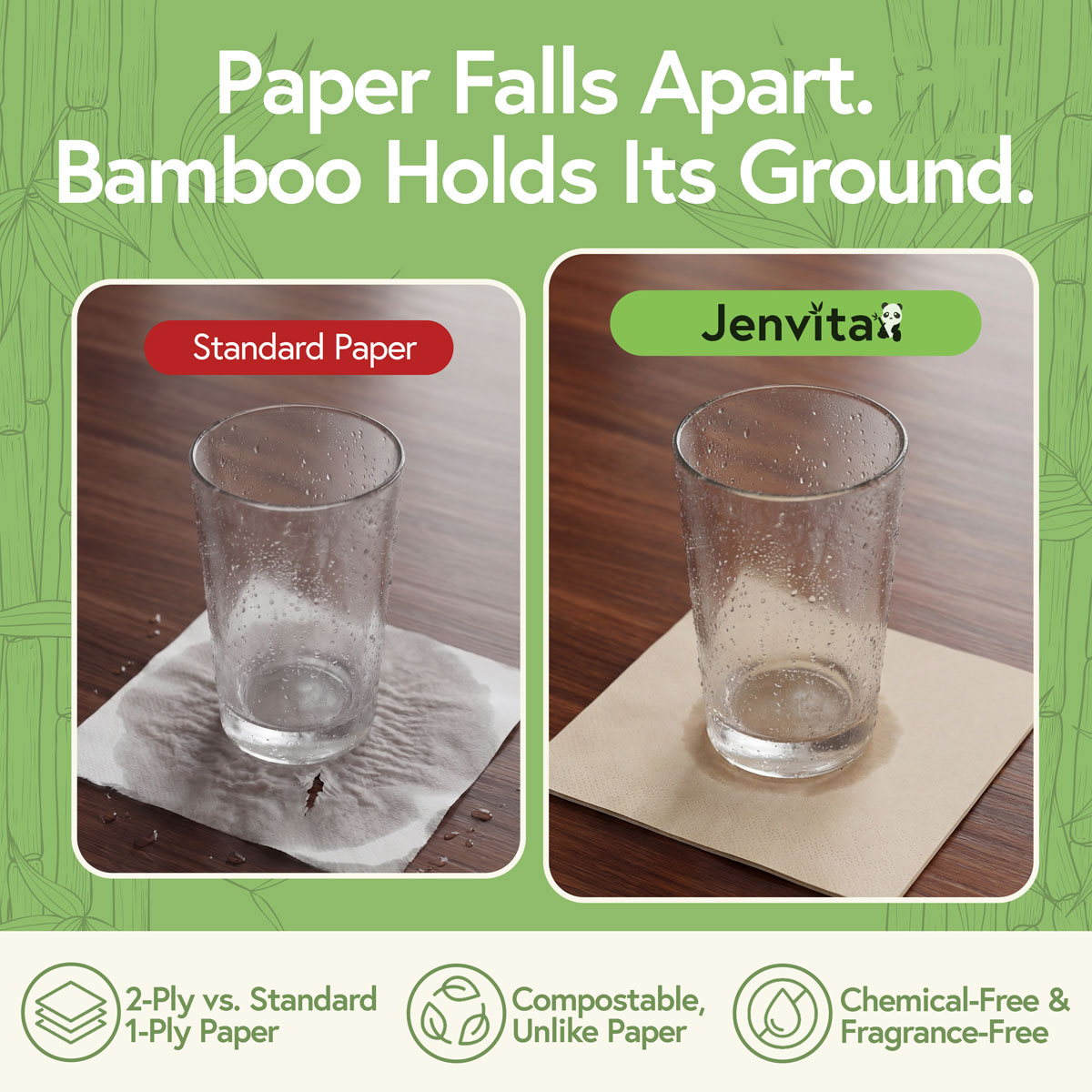 2 ply disposable cocktail napkins sturdiness