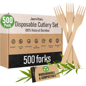 Bamboo Forks - 500 Pack