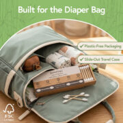 For Travel and Diaper Bags Jenvita baby cotton swabs packed in a diaper bag for convenient travel