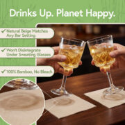 bleach-free disposable cocktail napkins