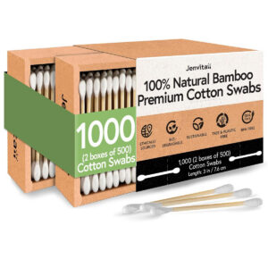 Bamboo Natural Cotton Swabs - 1000 Pack