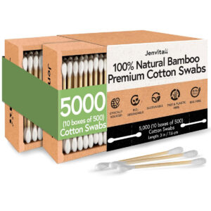 Bamboo Natural Cotton Swabs - 5000 Pack