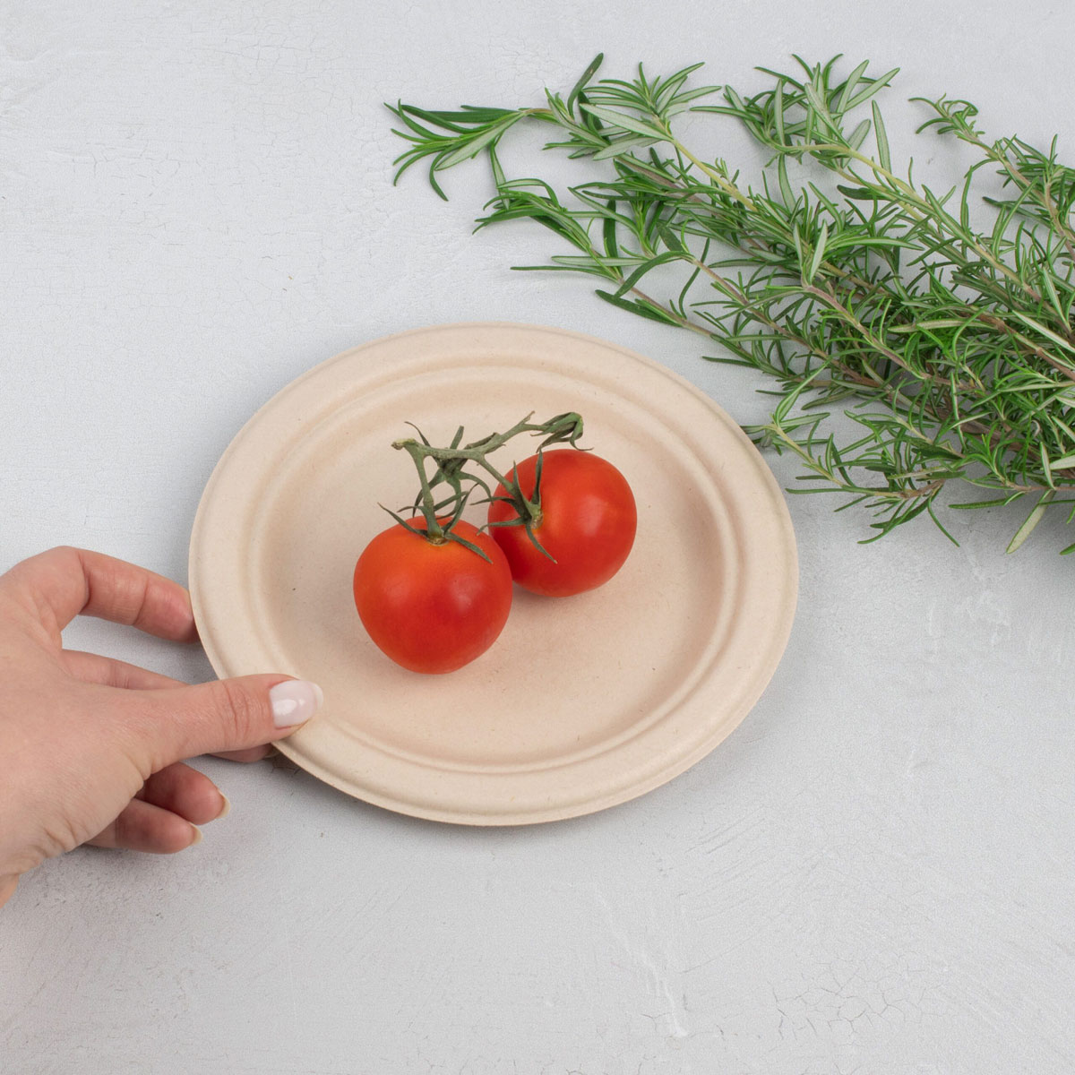 tomatoes on a bamboo plate